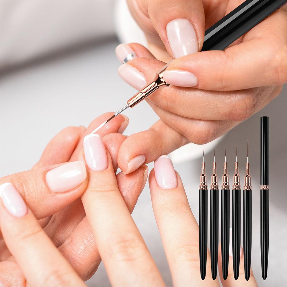 5PCS Nail Art Liner Brush Set  - Brush Bristle Set ulasan dan harga