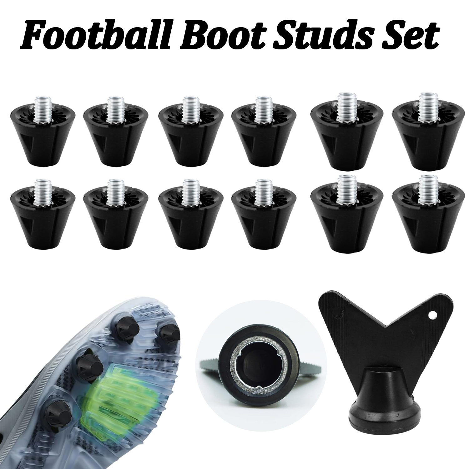 4/12PCS Football Boot Studs Re - Sneaker Care Set ulasan dan harga