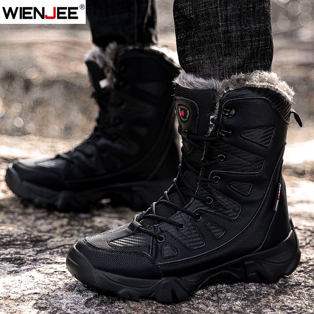 Winter Waterproof Men Boots Pl - Sneaker Zone ulasan dan harga