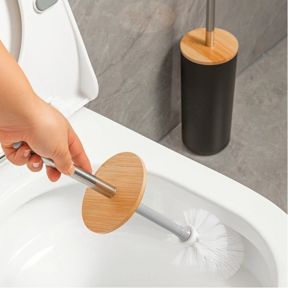 Anti Drip Toilet Brush Set Sta - Brush Bristle Set ulasan dan harga
