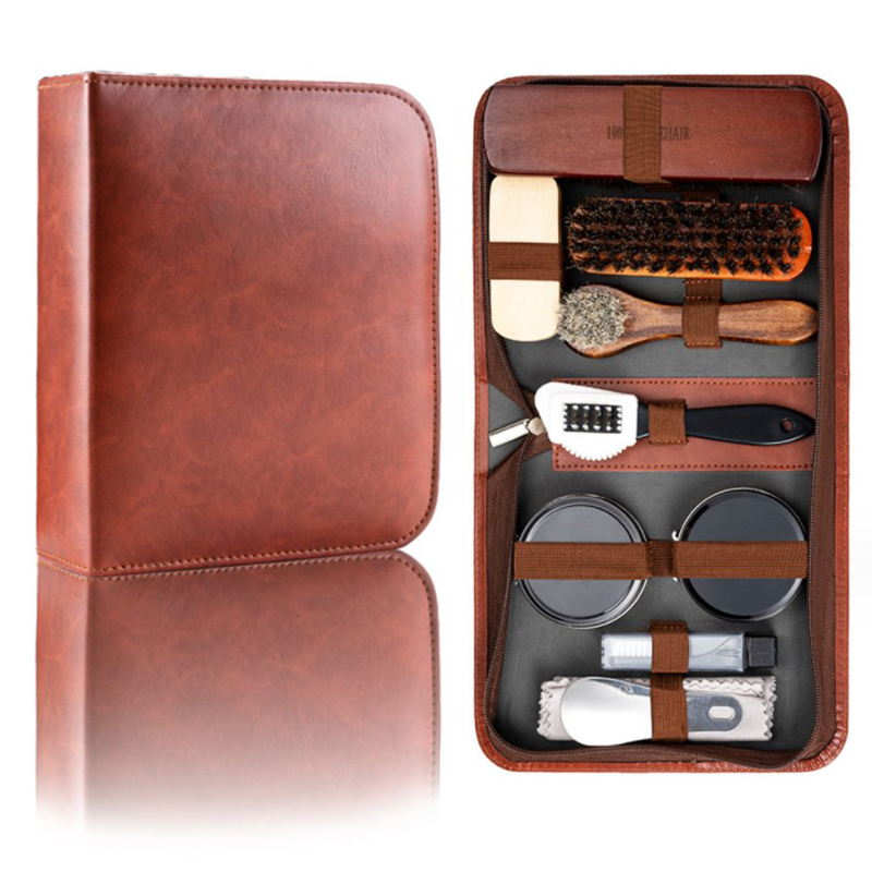 HorseHair Shoe Brush Set Leath - Sneaker Care Products ulasan dan harga