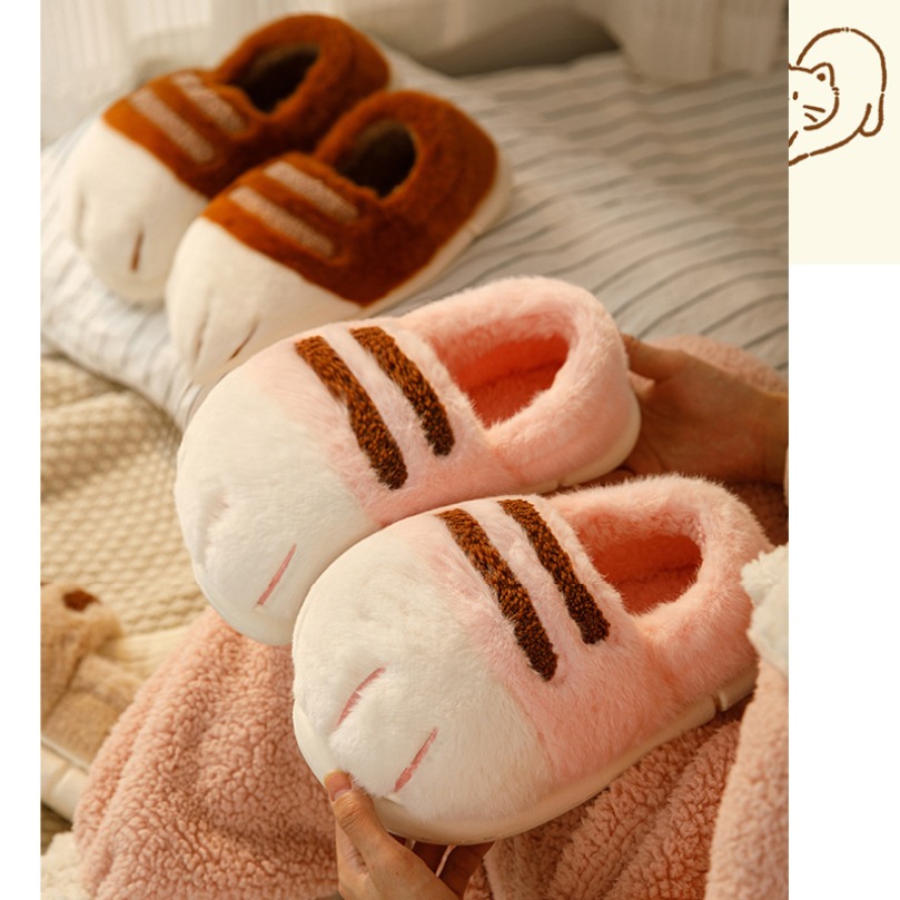 Home Fuzzy Slipper Women Winte - Sneaker Care Set ulasan dan harga