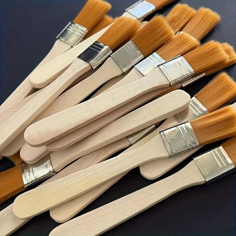 10Pcs Wooden Handle Nylon Bris - Brush Bristle Set ulasan dan harga